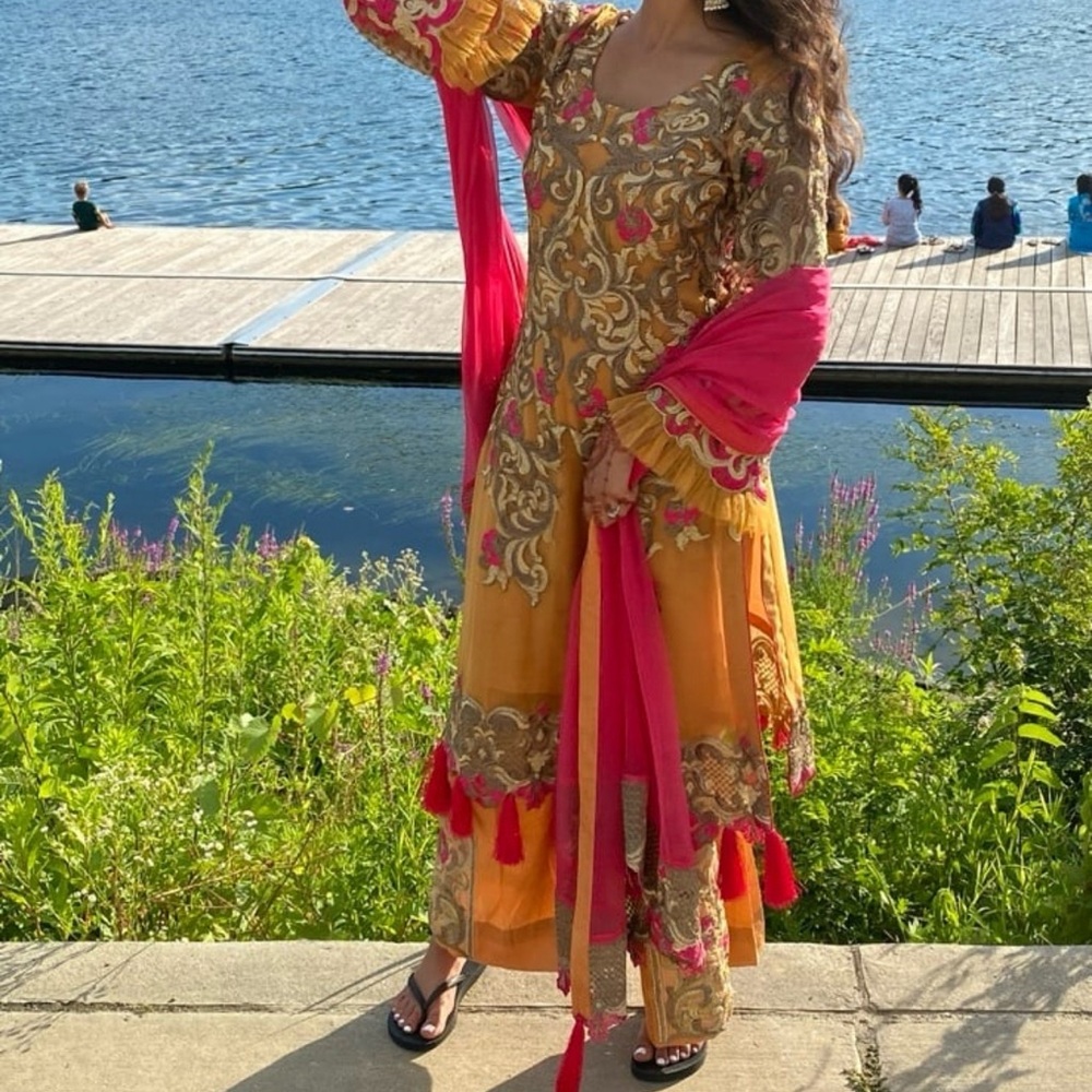 Unique pakistani indian salwar kameez formal dress suit